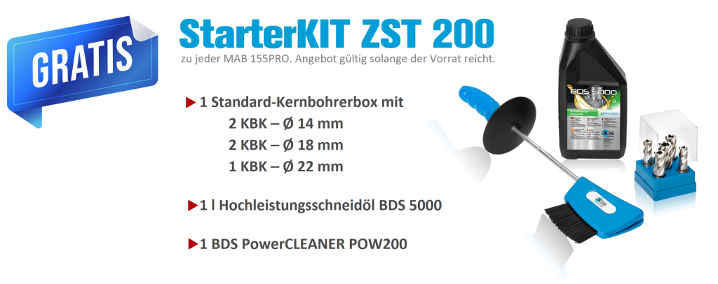 Gratis StarterKIT magnetbohrmaschine